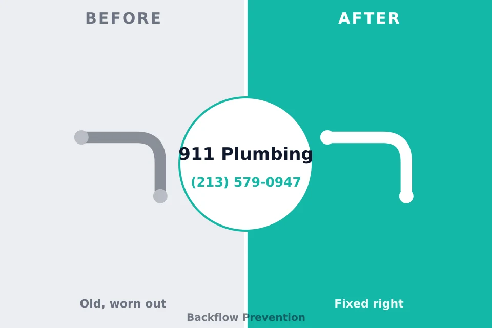 Before and after: plumbing company Carmel-by-the-Sea, CA